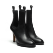 Chelsea Boot Without Elastic [Women Black Soft Calfskin]