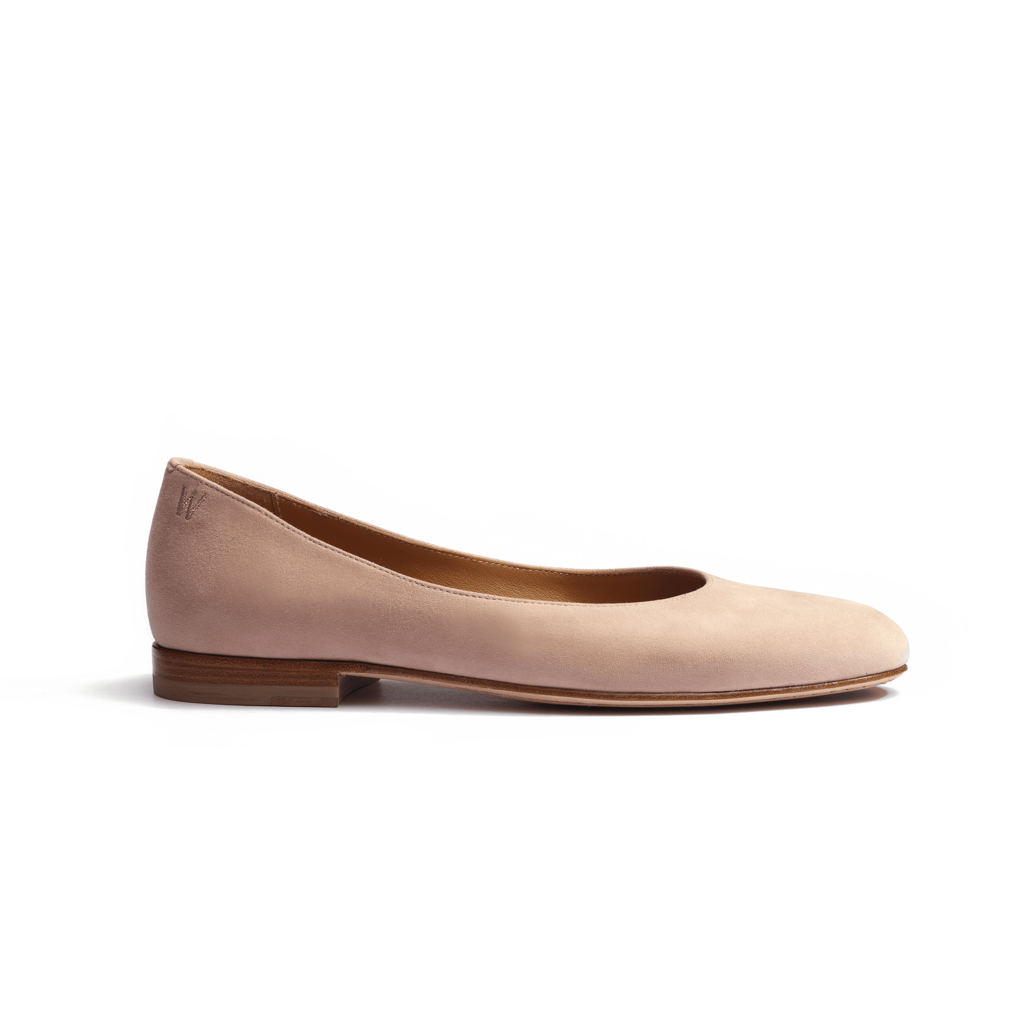 Ballerine [femme cuir chèvre velours nude]