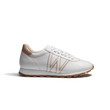 On My Way Sneaker[Women white soft calfskin with pink details]
