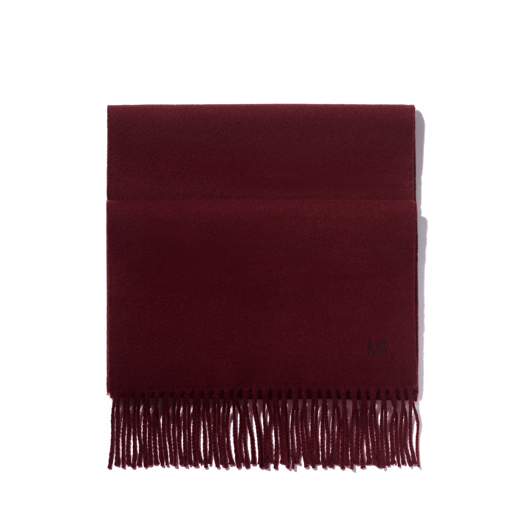 Plain Cashmere Scarf[Burgundy Cashmere]