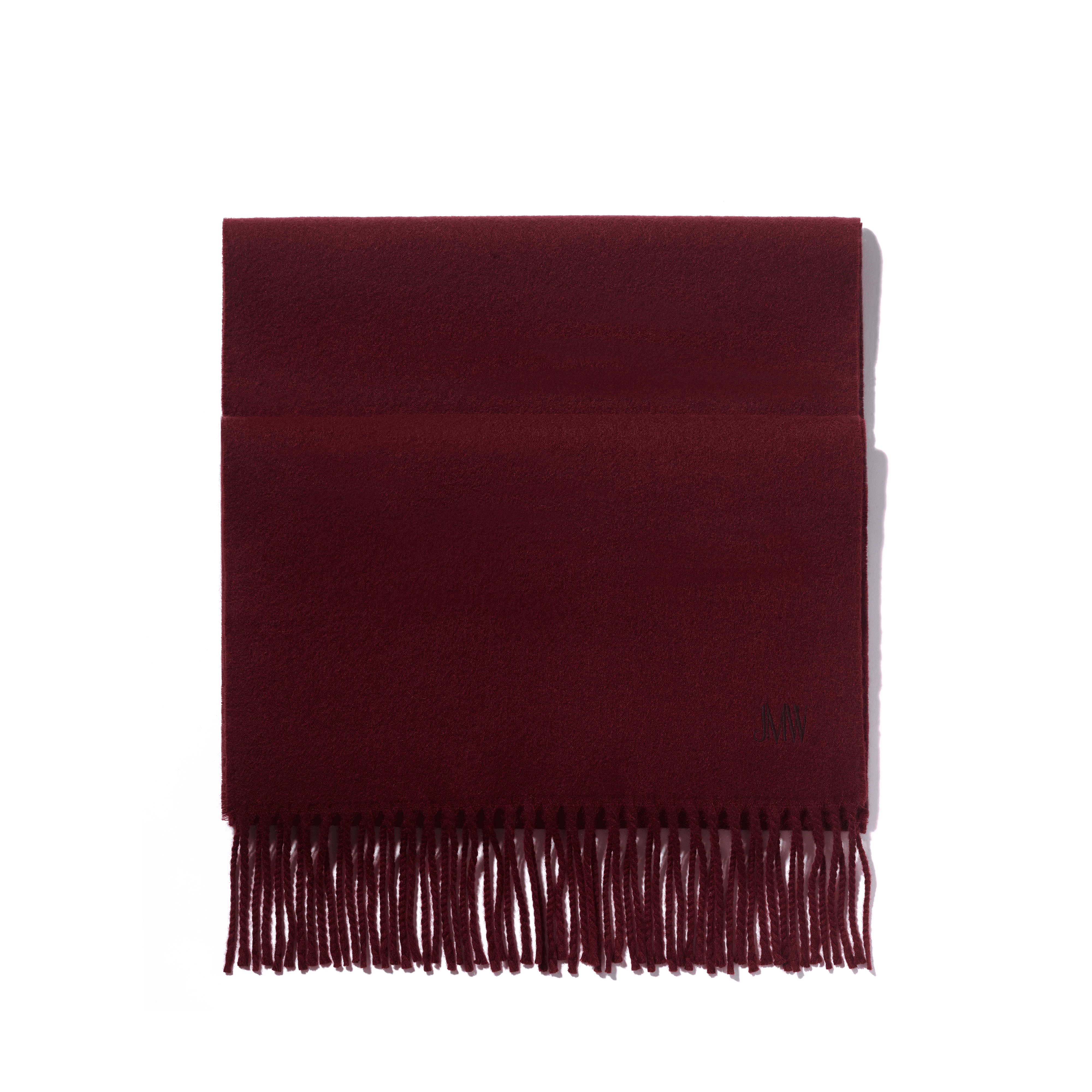 The Walkers Cashmere Scarf in Burgundy J.M. Weston