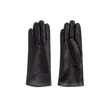 Short Women's Caractere Gloves[Black lambskin with silk lining]