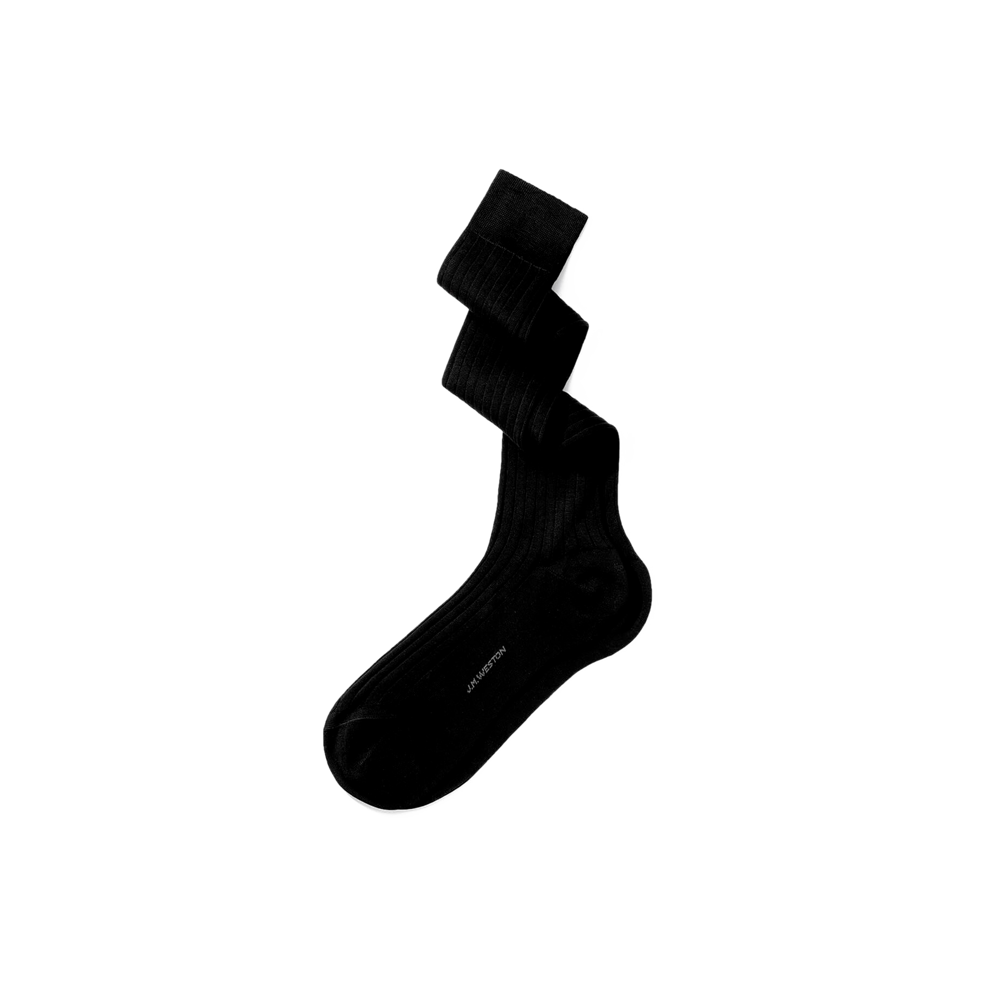 Scotland Lisle Thread High Socks[Black cotton]