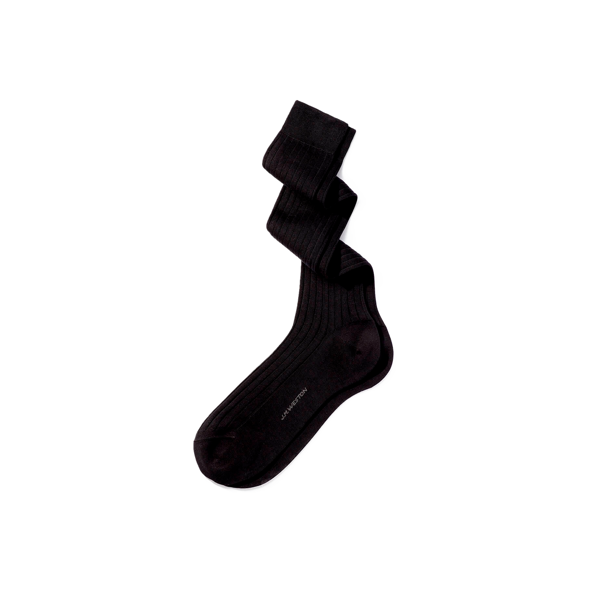 Chaussettes Fil d'Ecosse hautes [Coton gris anthracite]