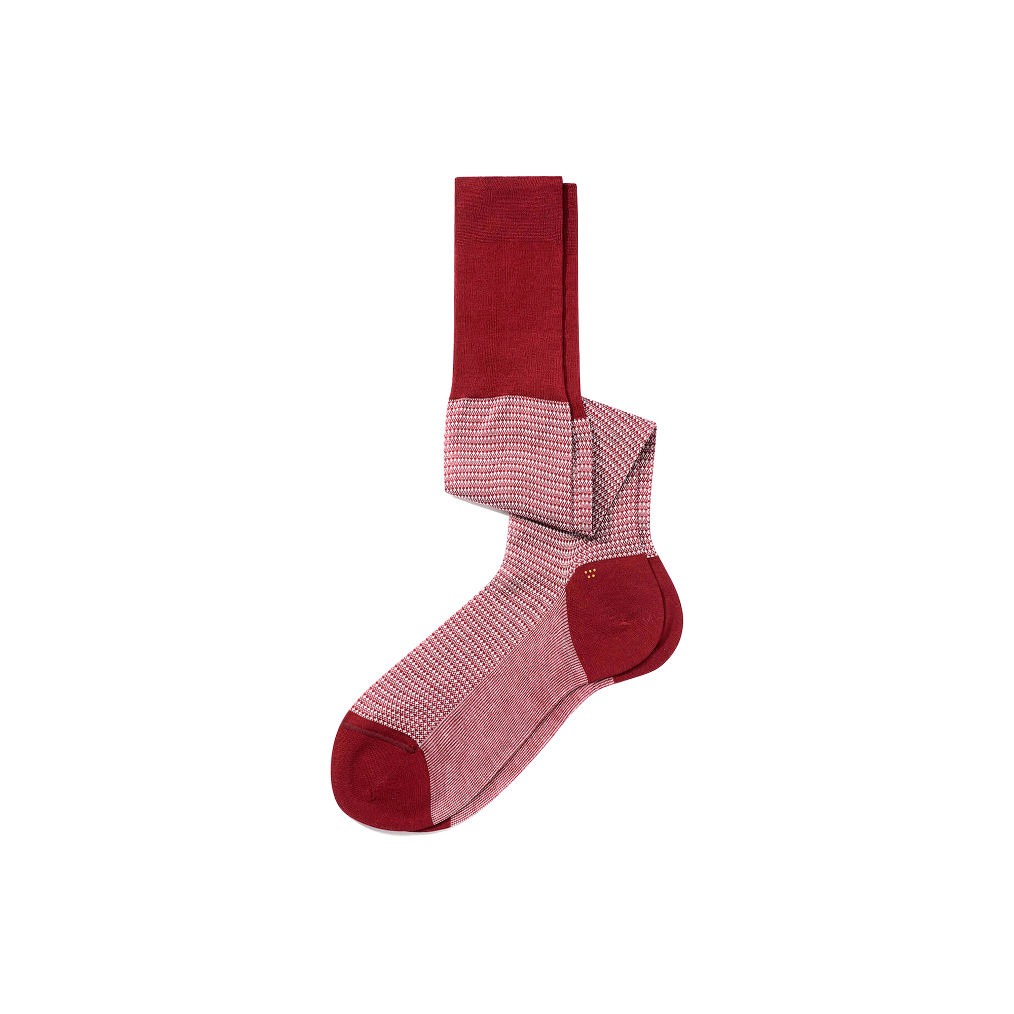Chaussettes Ultra Hautes [Coton burgundy]