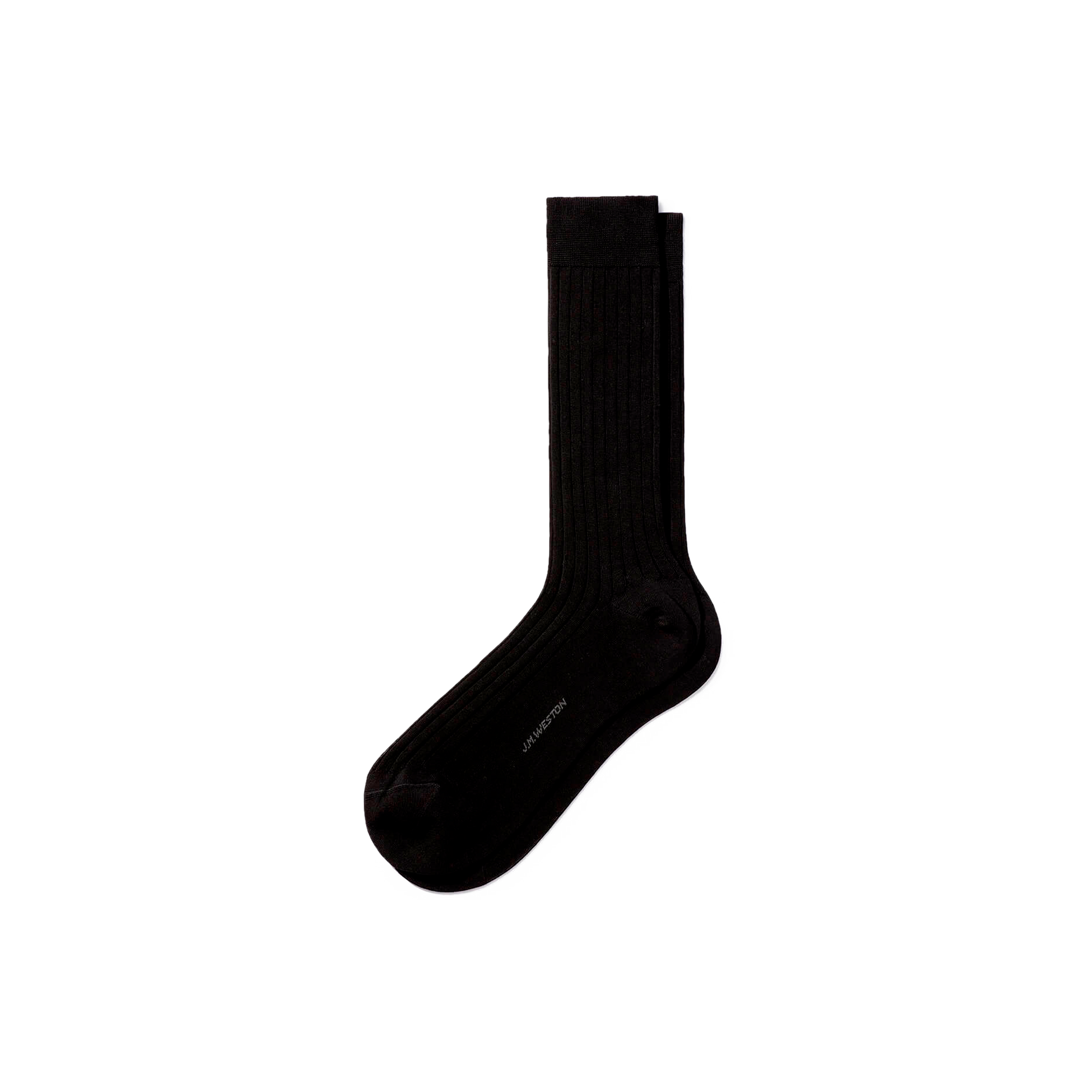 Scotland Lisle Thread Short Socks[Black cotton]