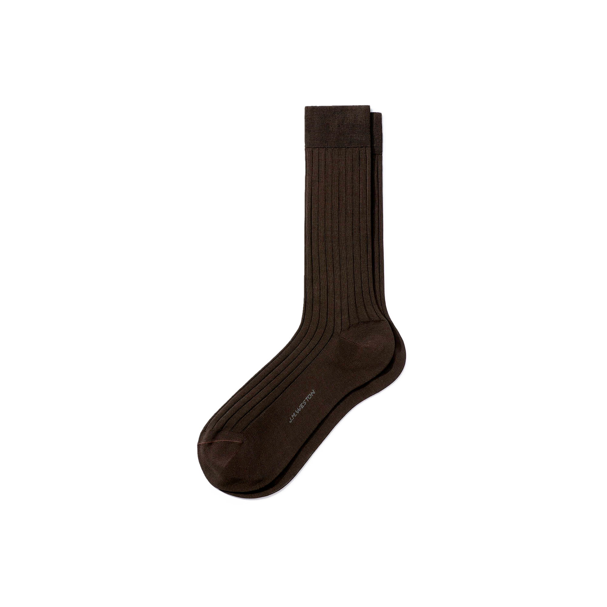 Scotland Lisle Thread Short Socks[Chocolat brown cotton]