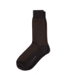 Herringbone Short Socks [Brown and Black Cotton]