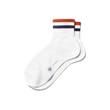 Roland-Garros Socks[White polyester with navy blue and orange clay details]