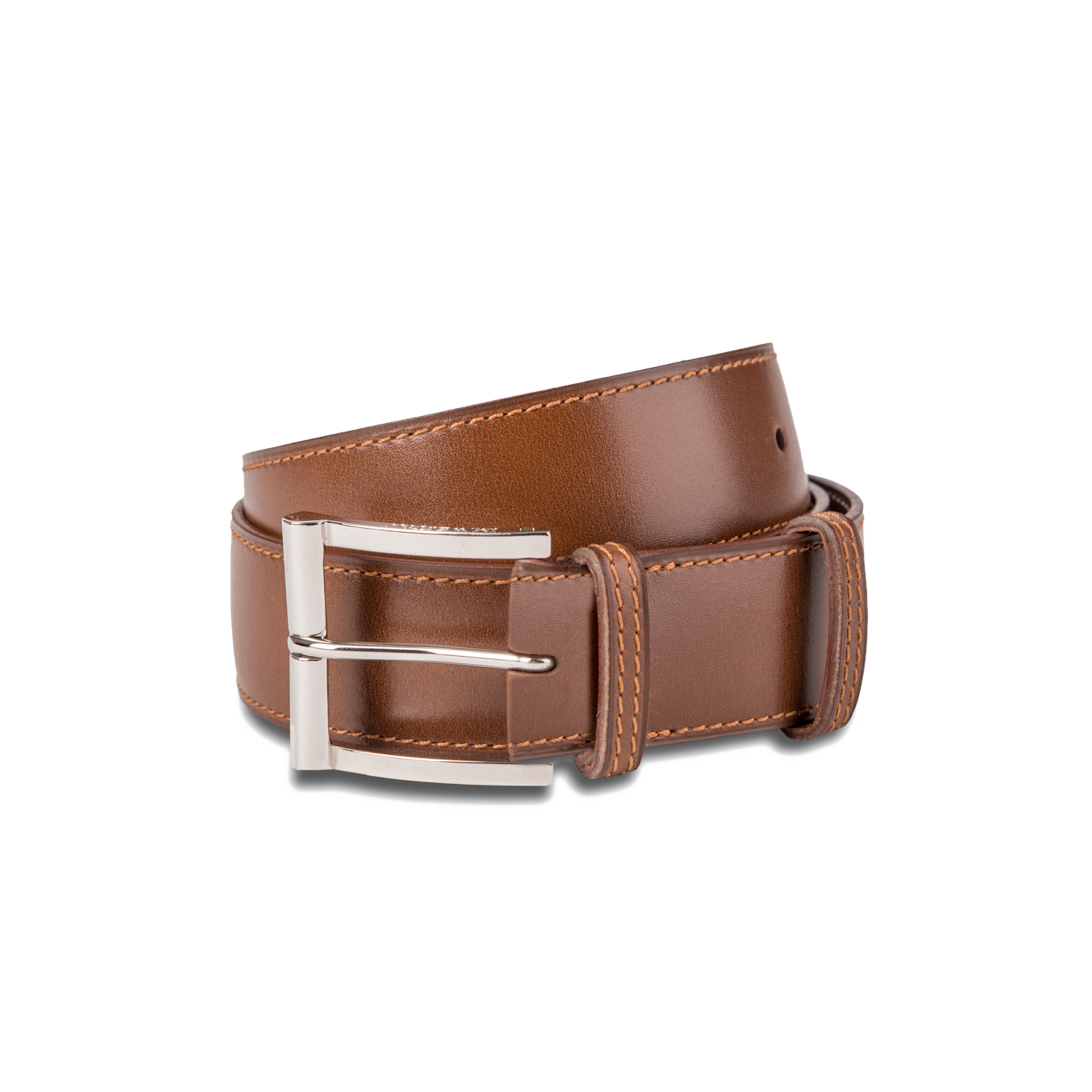 weston Ceinture Demi-Jonc Cuir veau finition patinée bordeaux