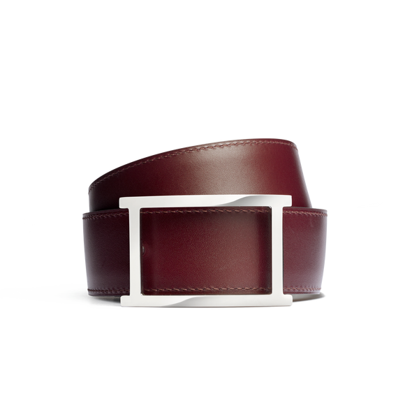Vice Versa Belt Burgundy boxcalf navy blue boxcalf J.M. Weston