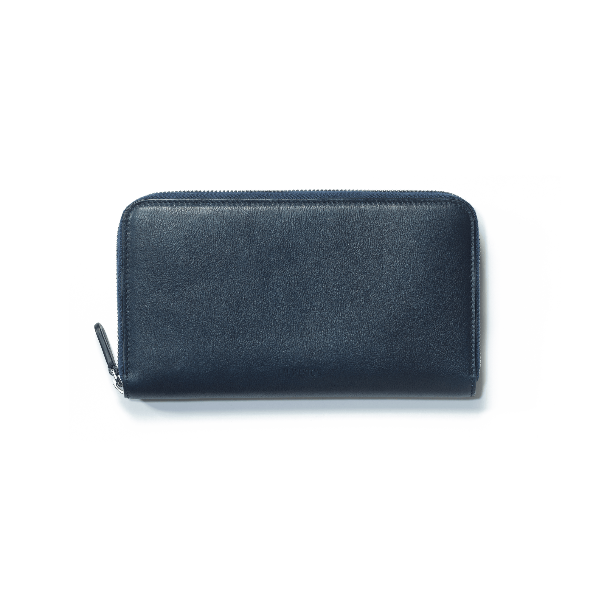 Double You Long Wallet[Navy Soft Calfskin]