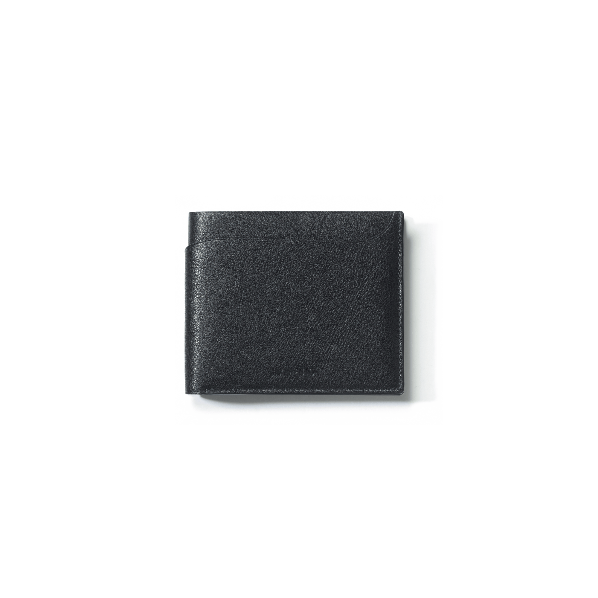 Double You Compact Wallet[Black Soft Calfskin]