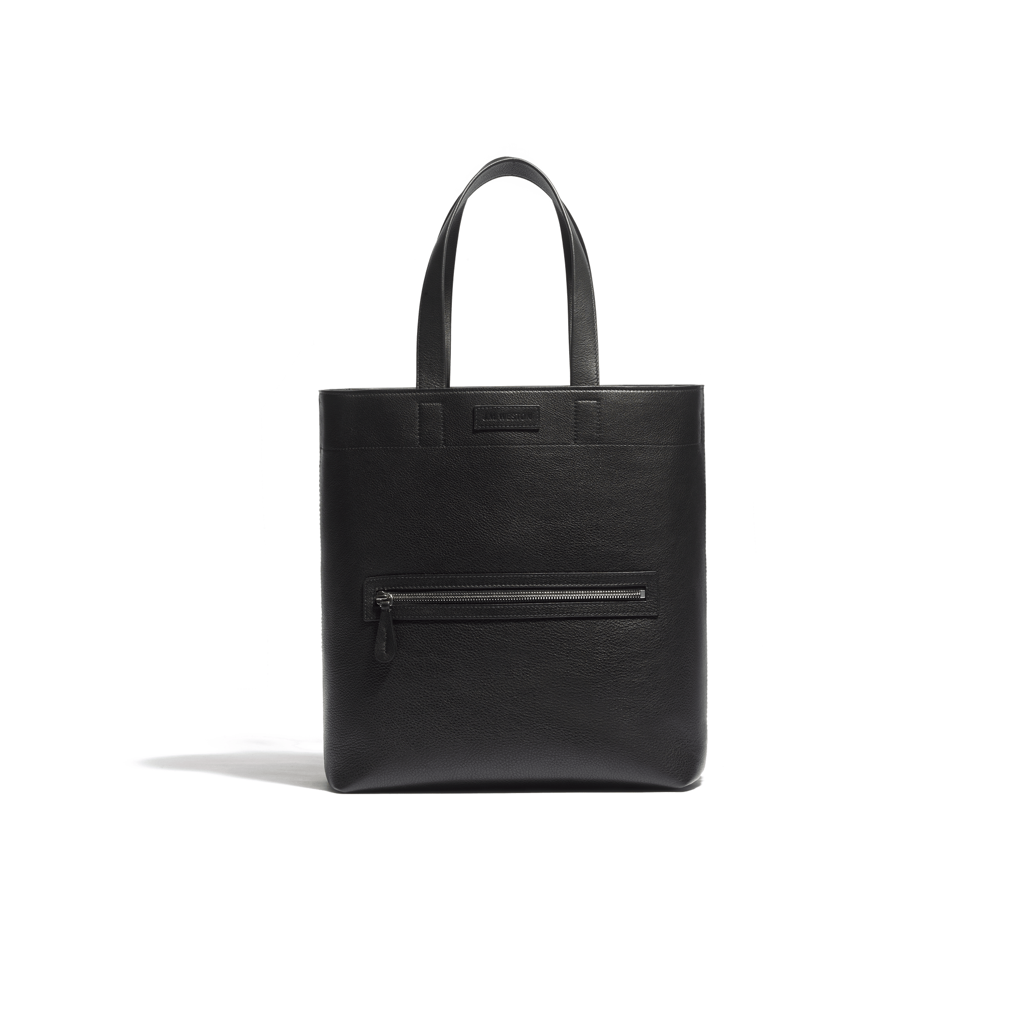 Tote Bag Walker Petit Modèle [Cuir veau lisse noir]